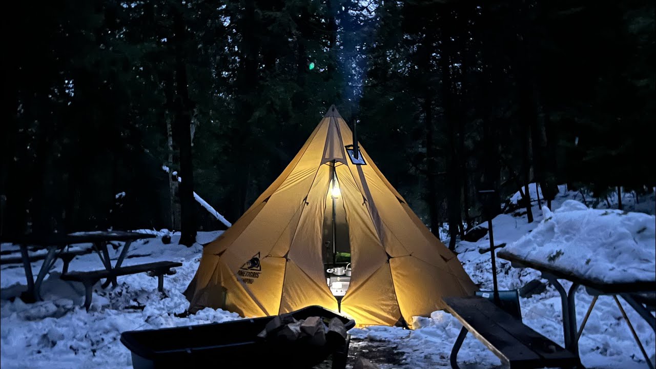 The real test of my Hot tent - Cyprus lake