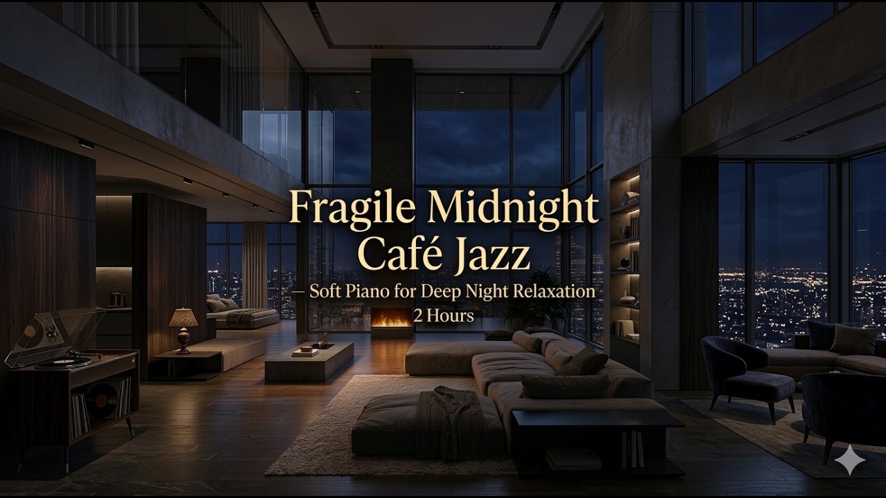 Fragile Midnight Café Jazz — Soft Piano for Deep Night Relaxation