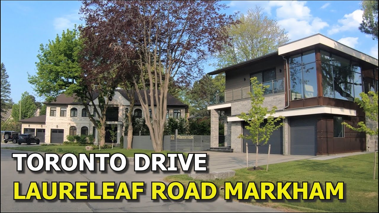 [4K] 🇨🇦 Toronto Drive | Laureleaf Road in Markham Ontario Canada
