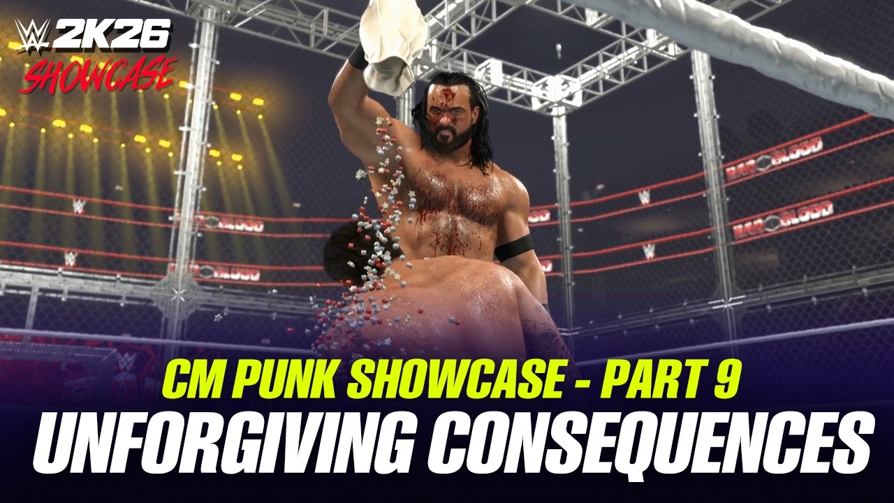 WWE 2K26 Showcase Mode Gameplay Part 9 - CM Punk vs Drew McIntyre