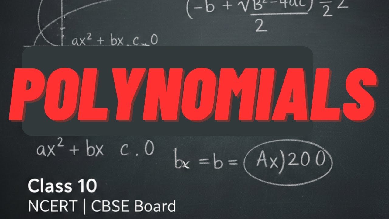 Polynomials | Class 10 | CBSE