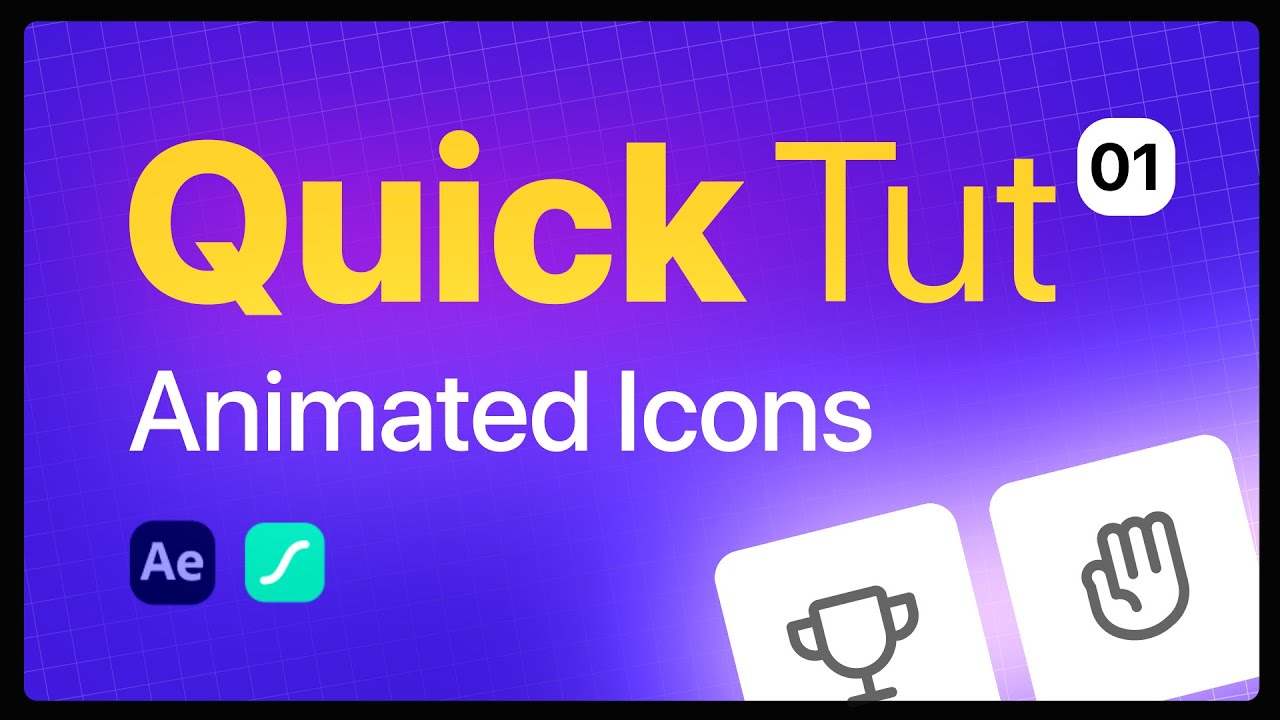 Quick Tutorial Animated Icons Epsode 01 (with After Effects) #after_effects_tutorial #after_effects