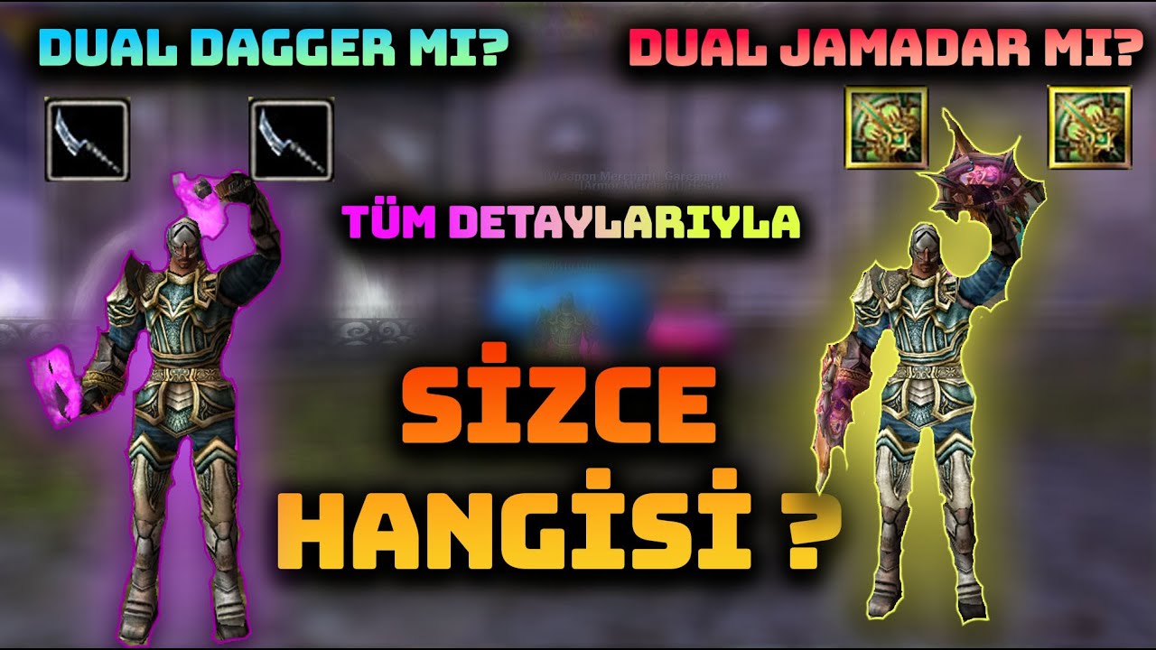 #knightonline İNANILMAZ fark Dual dagger mı? dual jamadar mı?