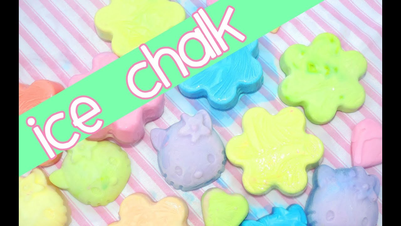 Homemade ice chalk! Summer fun!