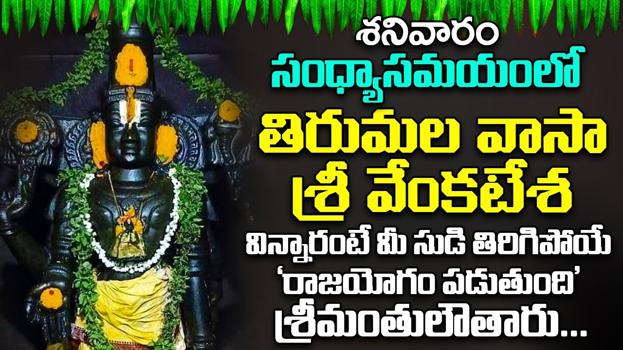 తిరుమల వాసా శ్రీ వేంకటేశ -వింటారో ఆరునూరైన వారు కోరిన కోరికవేంకటేశ్వరుడు తీరుస్తాడు Thirumala Vaasa