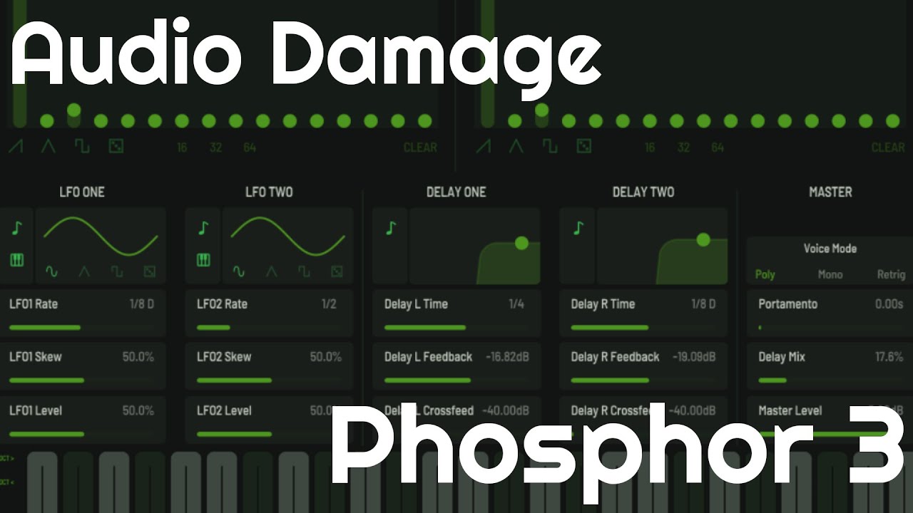 Phosphor 3 synthesizer by Audio Damage (No Talking)