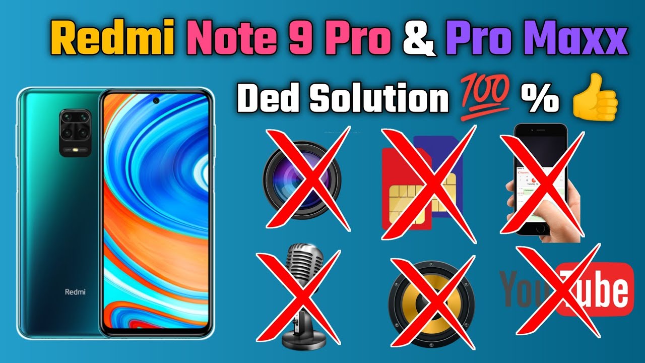 Redmi Note 9 Pro Ded Solution | Redmi Note 9 pro Ded fix