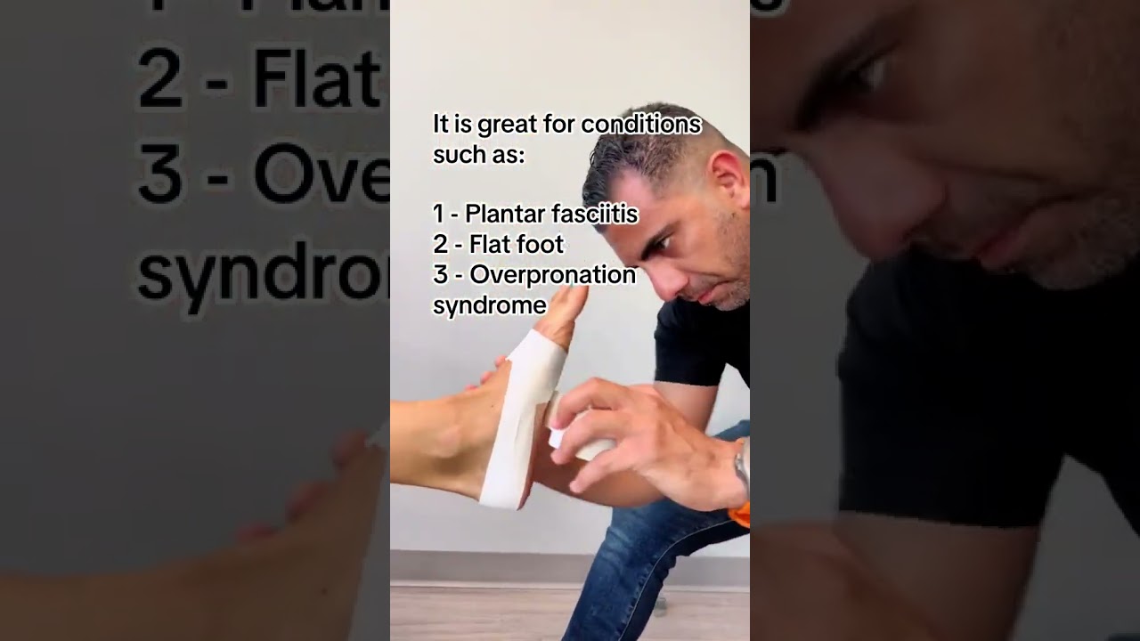 FOOT TAPING FOR ARCH SUPPORT 🦶🩹🔼
