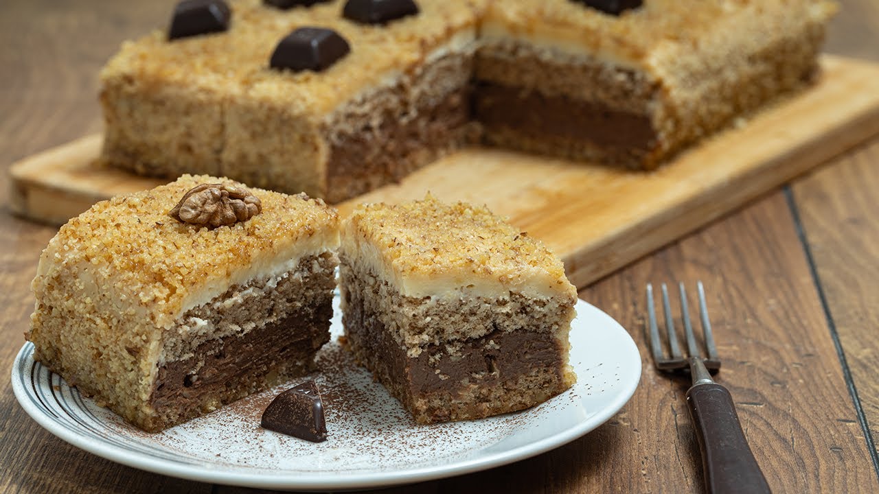 Kolač sa čokoladom i orasima - Chocolate and Walnut Cake Recipe - Bebina kuhinja