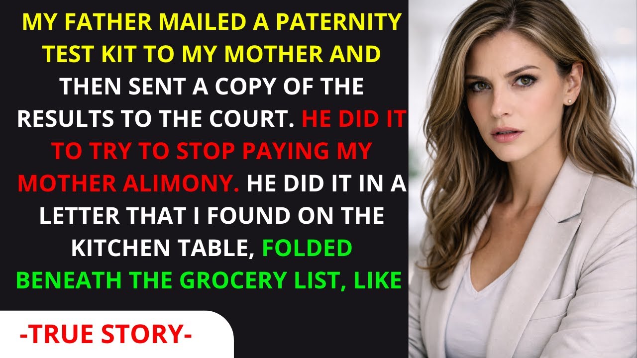 My Dad demanded a paternity test to skip alimony. It ruined his life forever