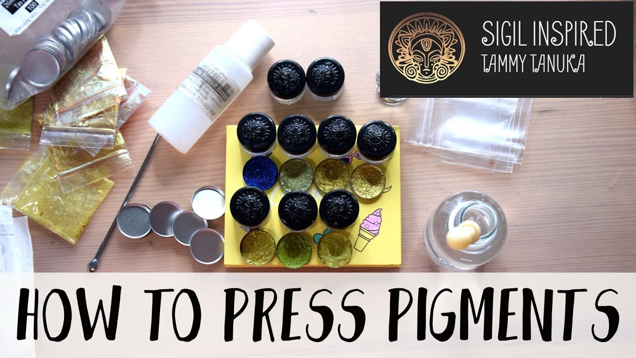 How to press Tammy Tanuka pigments - in depth tutorial