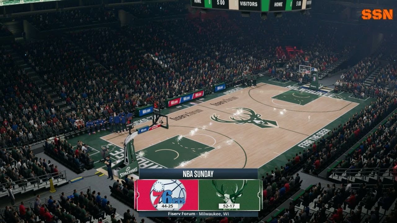 NBA Live 19- Philadelphia 76ers (44-25) vs Milwaukee Bucks (52-17)
