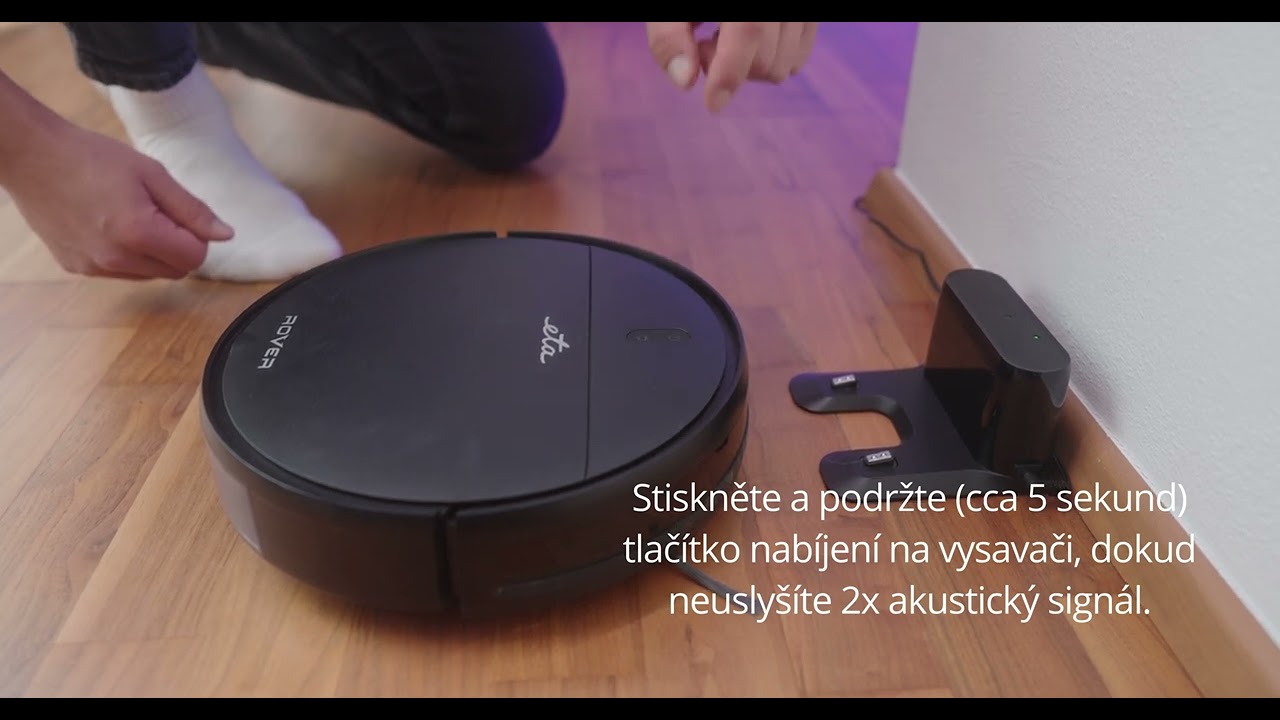 Párování robotického vysavače ETA Rover