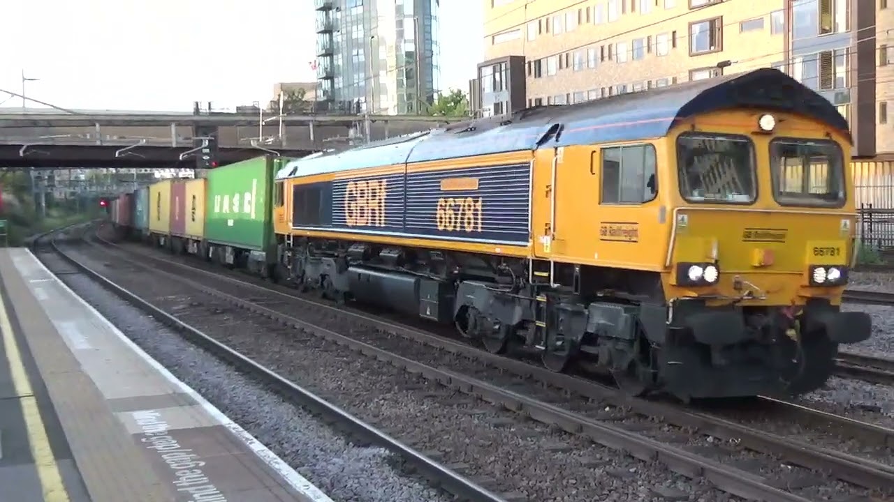 Trains at Stratford station 2.7.24