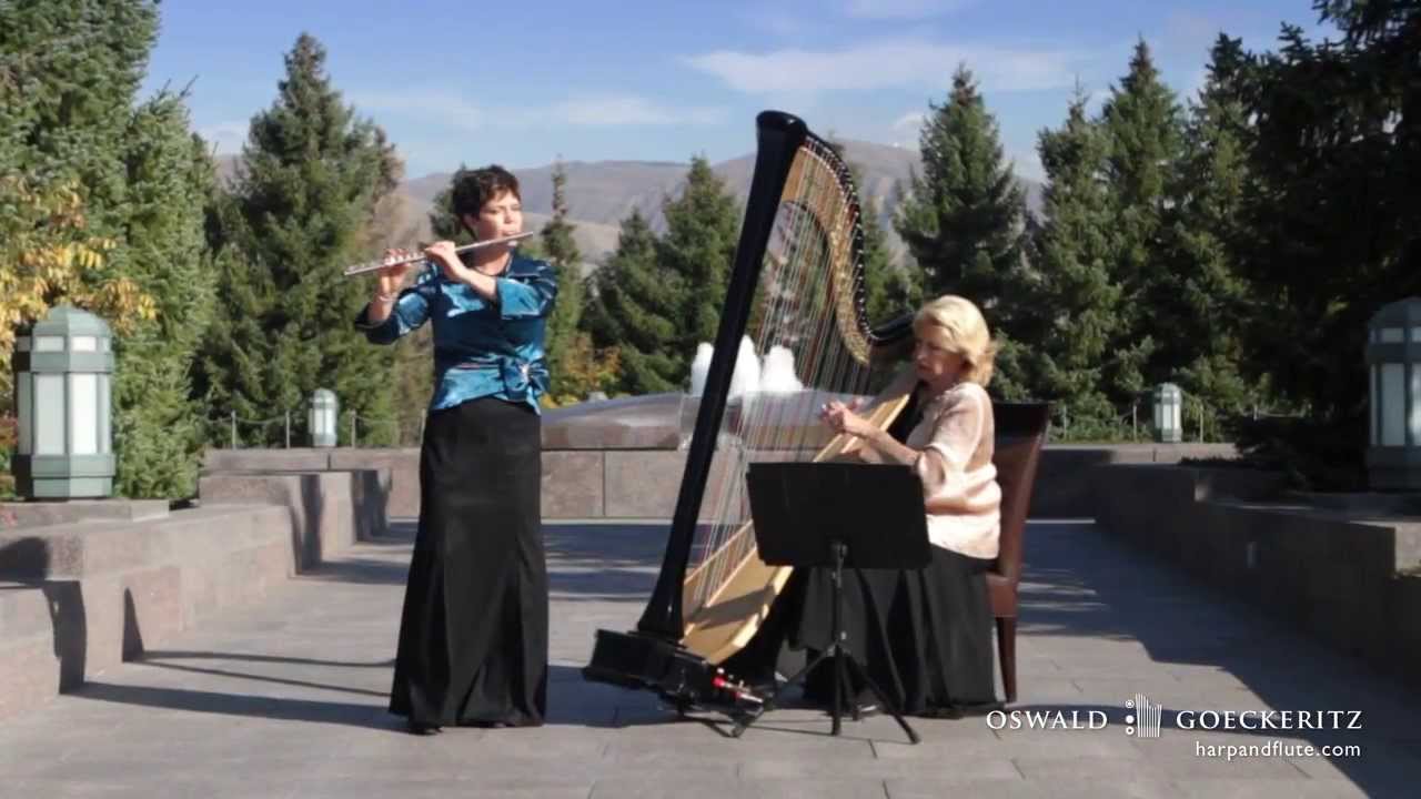 Danny Boy - Londonderry Air - Best Flute Music Solo & Harp Instrumental Playing - Classic Irish Song