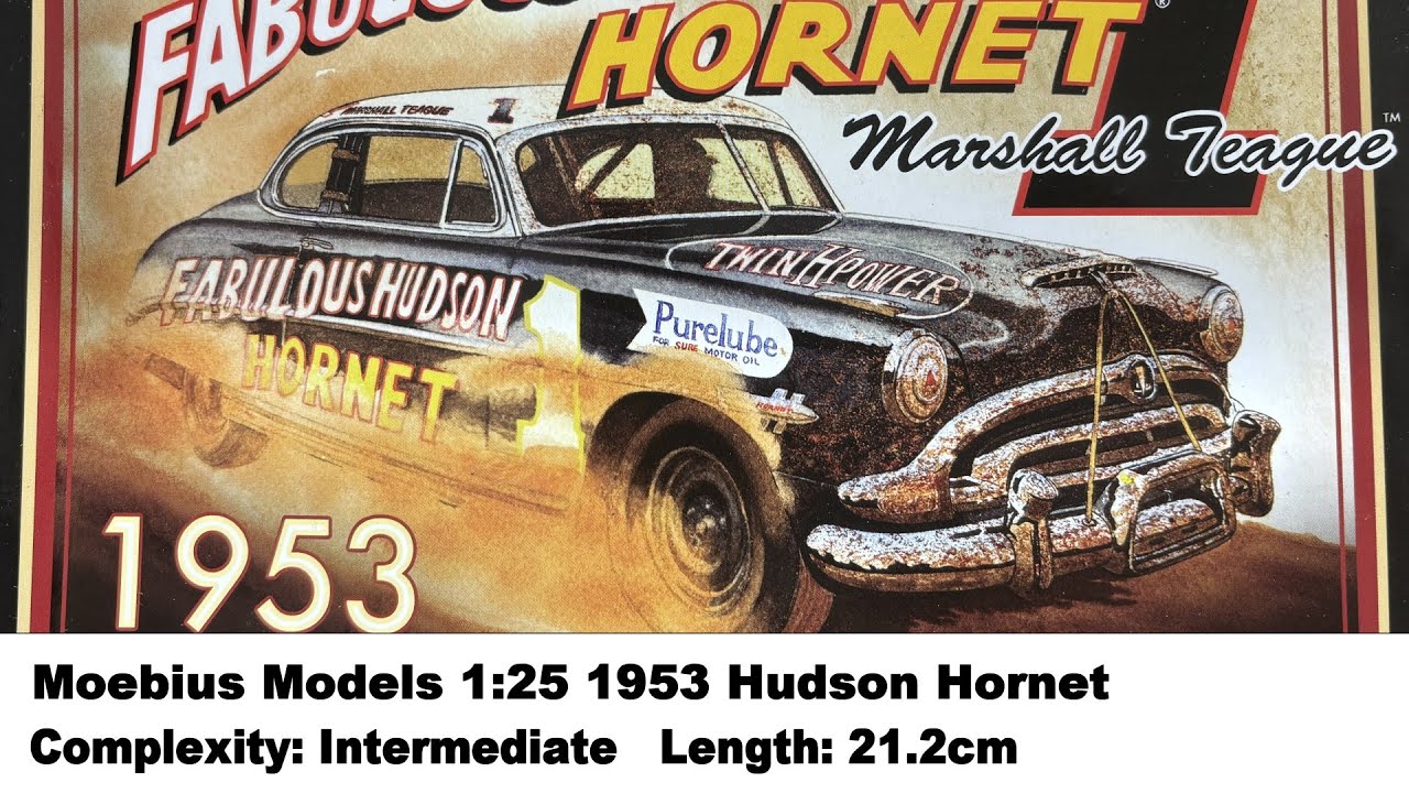 Moebius Models 1:25 1953 Hudson Hornet Kit Review