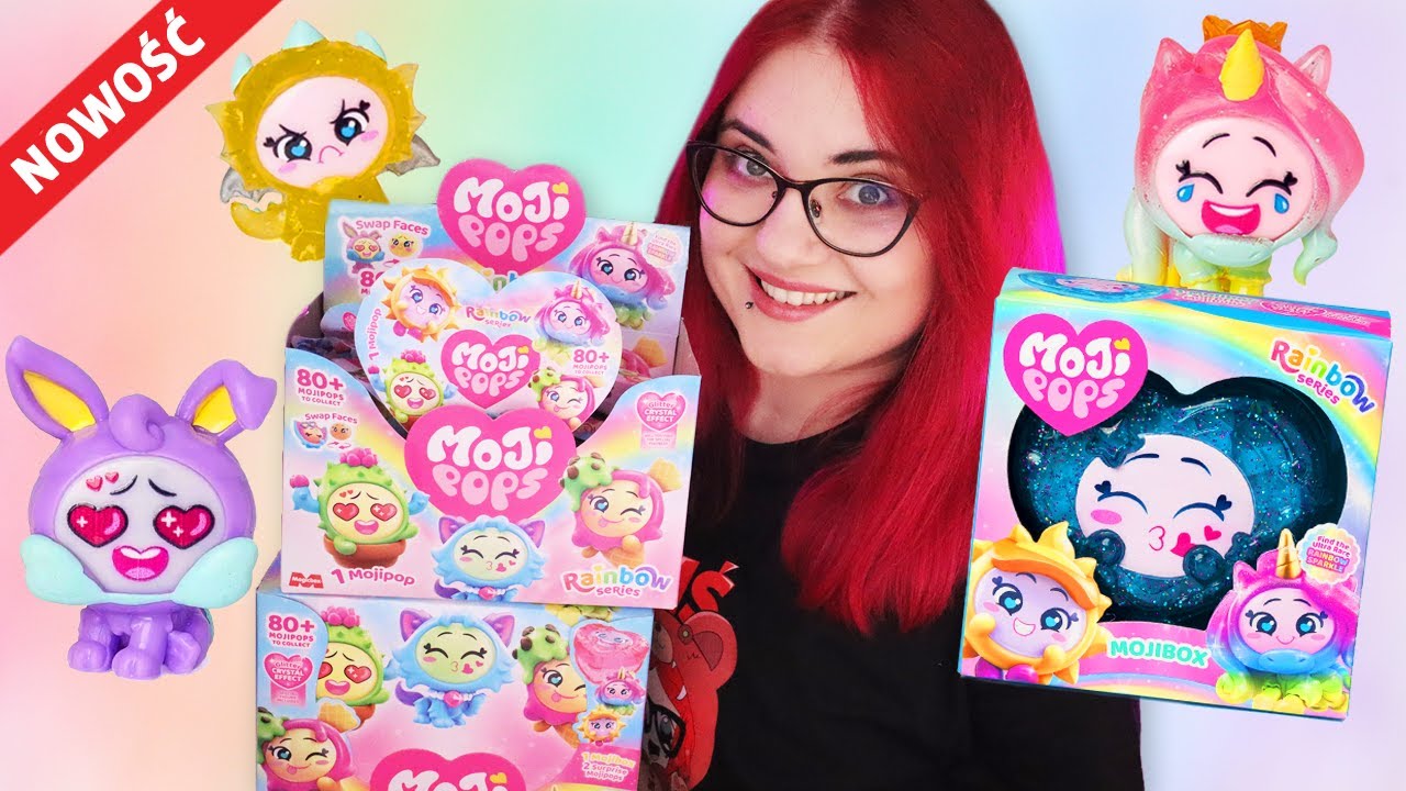 TĘCZOWE Moji Pops Rainbow 🌈 Otwieram SASZETKI NIESPODZIANKI