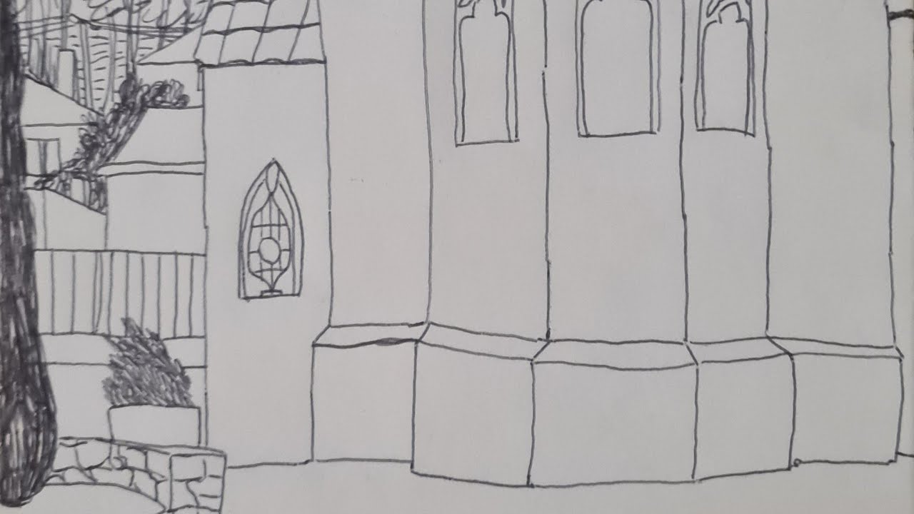 Episode 16. How to draw. A drawing study of a church at 116 Aberdeen street.