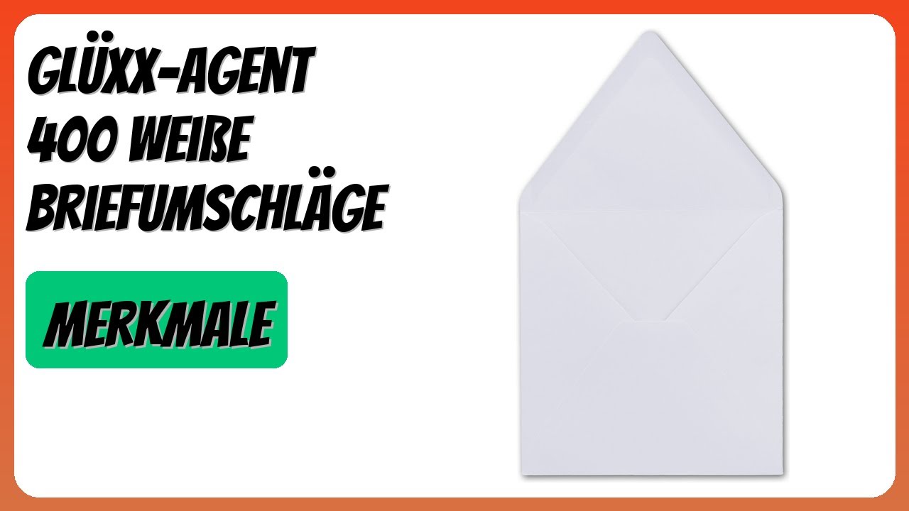 BEWERTUNG (2026): Glüxx-Agent 400 Weiße Briefumschläge. Infos
