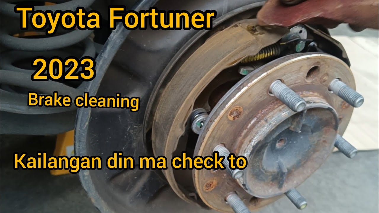 Toyota Fortuner 2023 brake cleaning 
