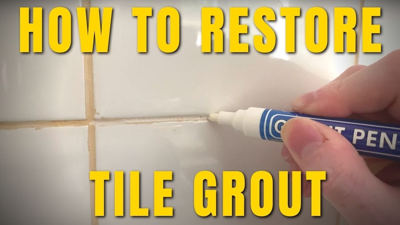 How to restore dirty or stained tile grout - HG Grout Cleaner & the Rainbow Grout Pen