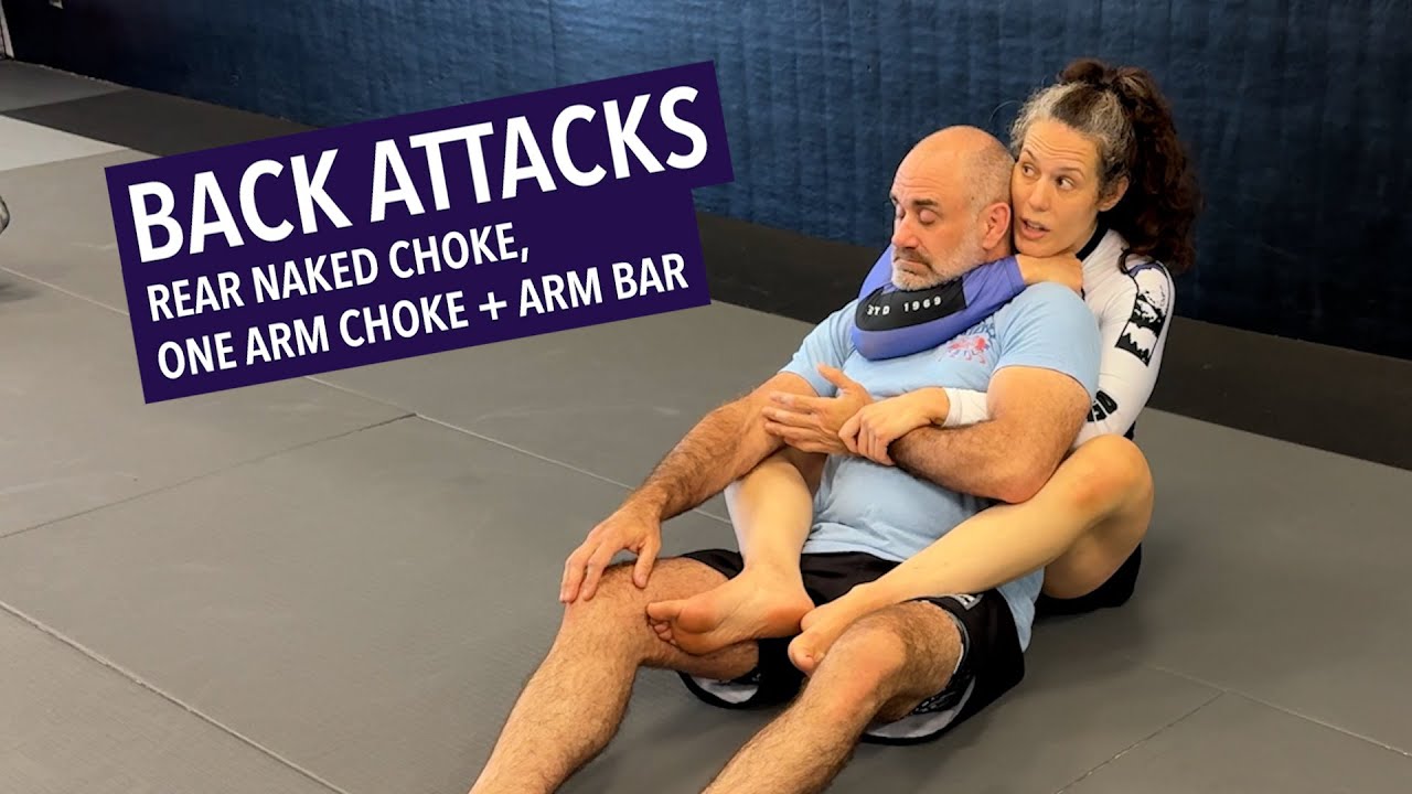 No-Gi Back Attacks: Rear Naked Choke, One Arm Choke & Negative Side Arm Bar⚡️ Jiu Jitsu w/ Jen Z