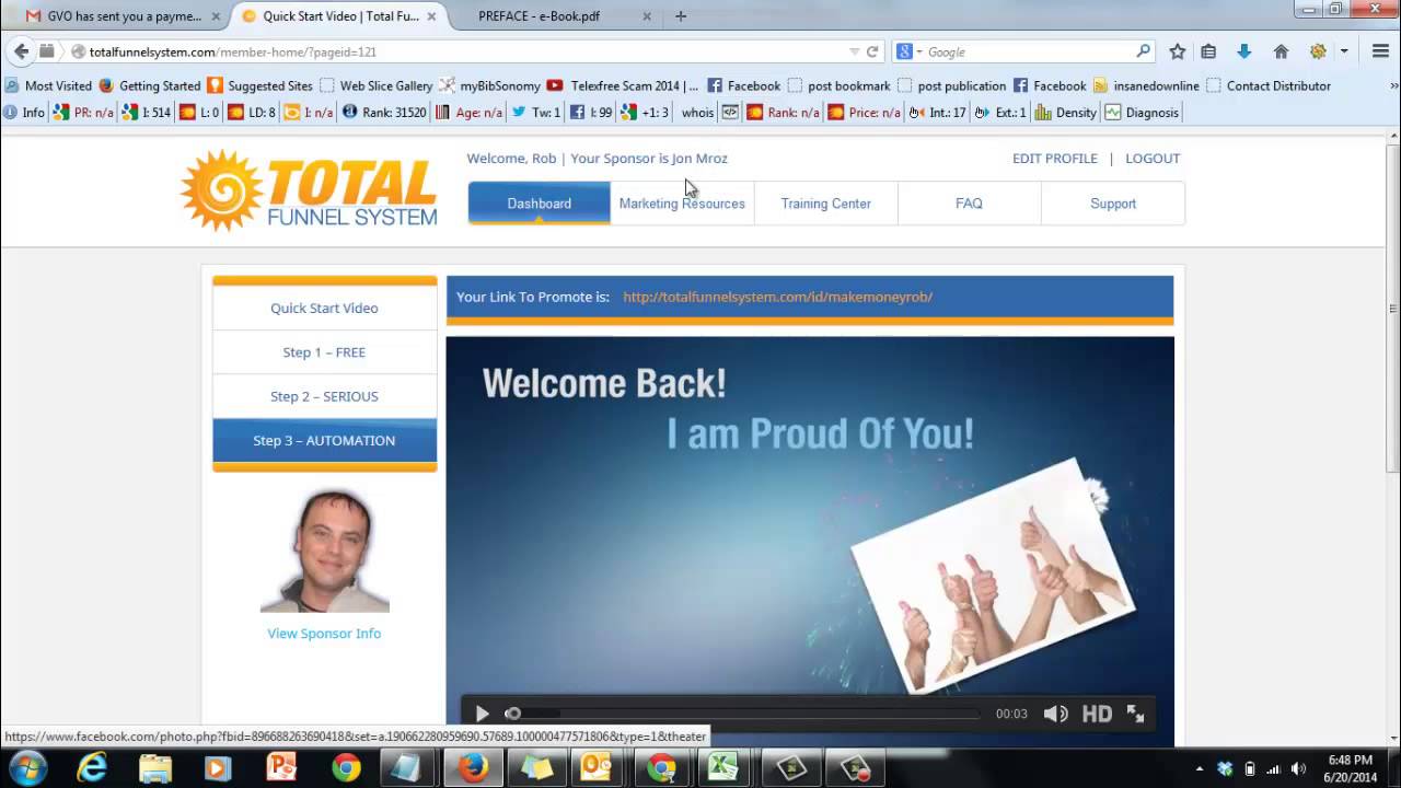 Total Funnel System Review | Income Proof 6-20-14