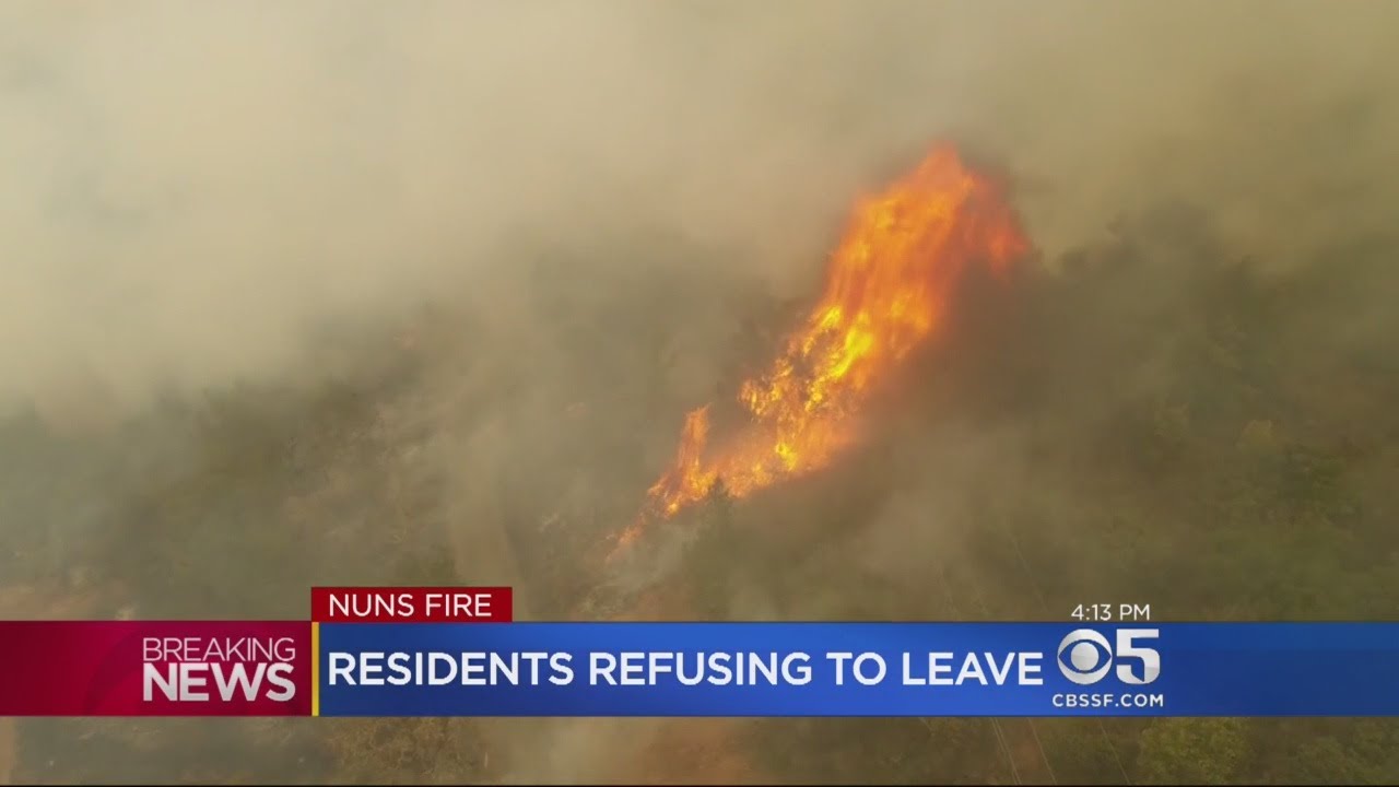 Aerial Drone Footage Shows Endless Smoke And Fire In The North Bay
