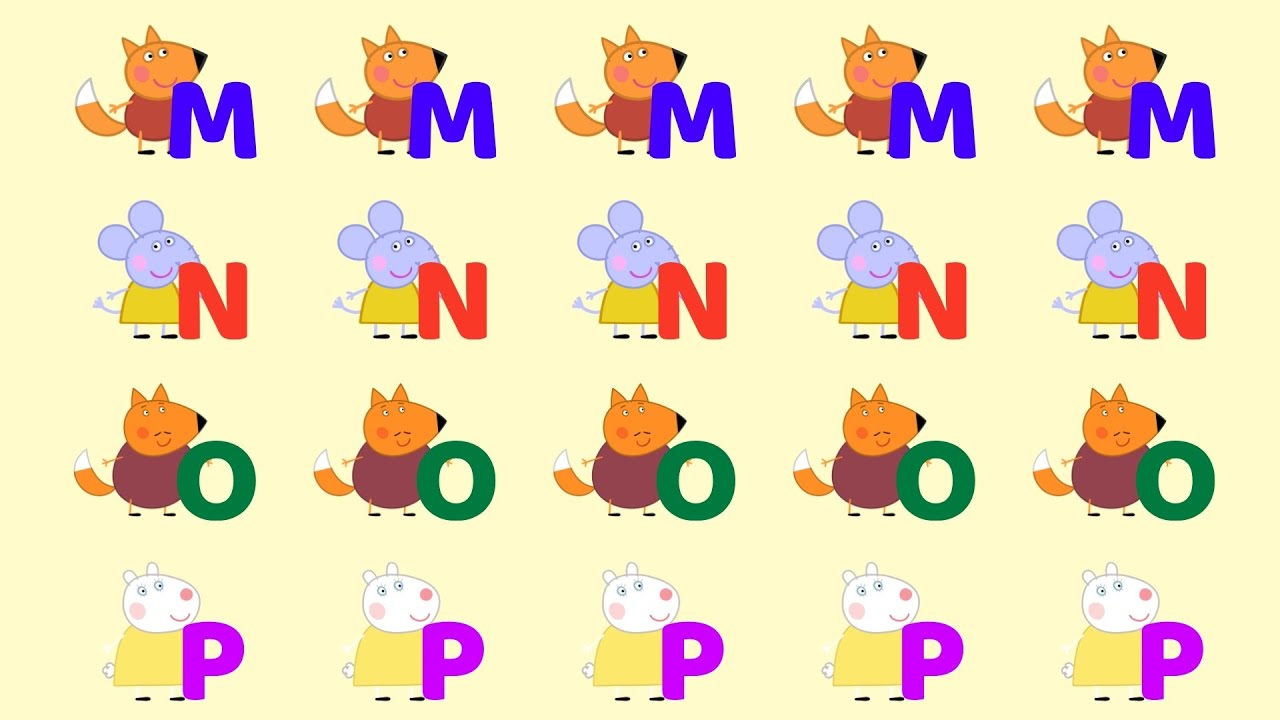 Peppa Pig PBC Phonics Songs + ABC + Цифры + Фигуры Сборник | Учим алфавит с Peppa Pig | Песни