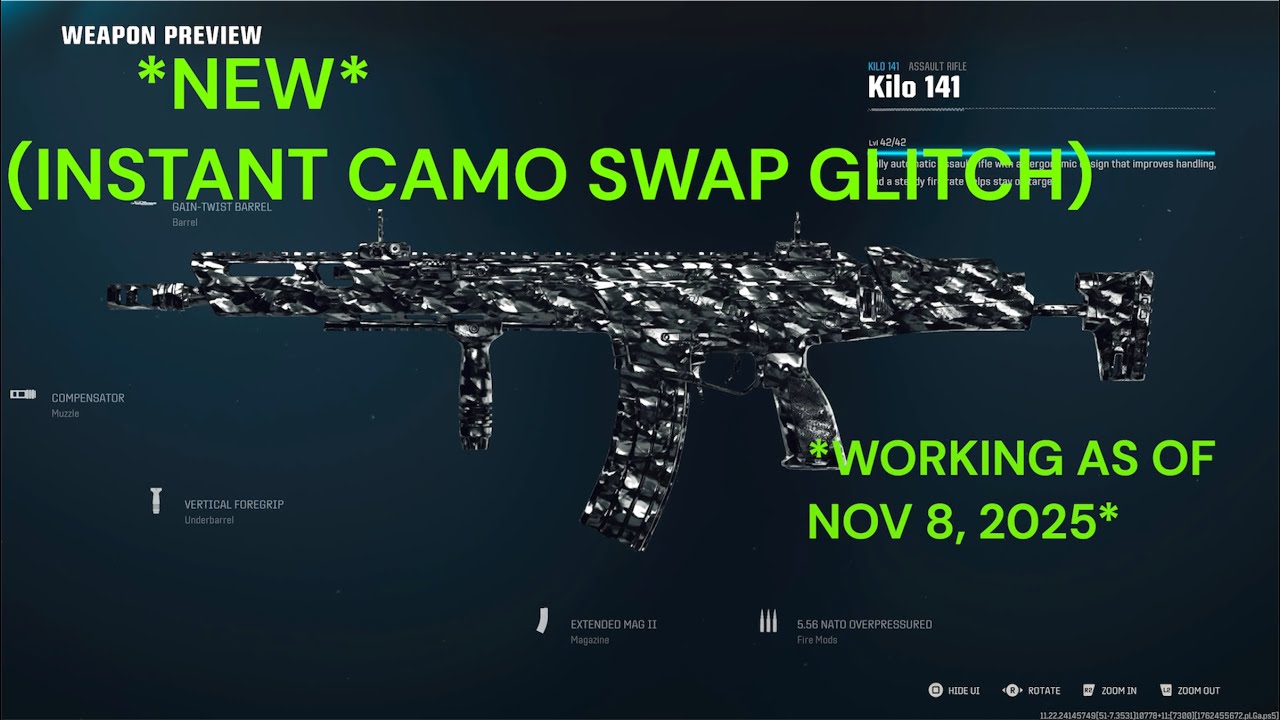 *INSTANT* CAMO SWAP GLITCH TUTORIAL- NO MULTIPLAYER NEEDED- NO TIMER👑