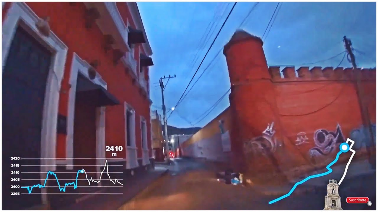 Manejando Por Calles Del Centro De Pachuca Hidalgo