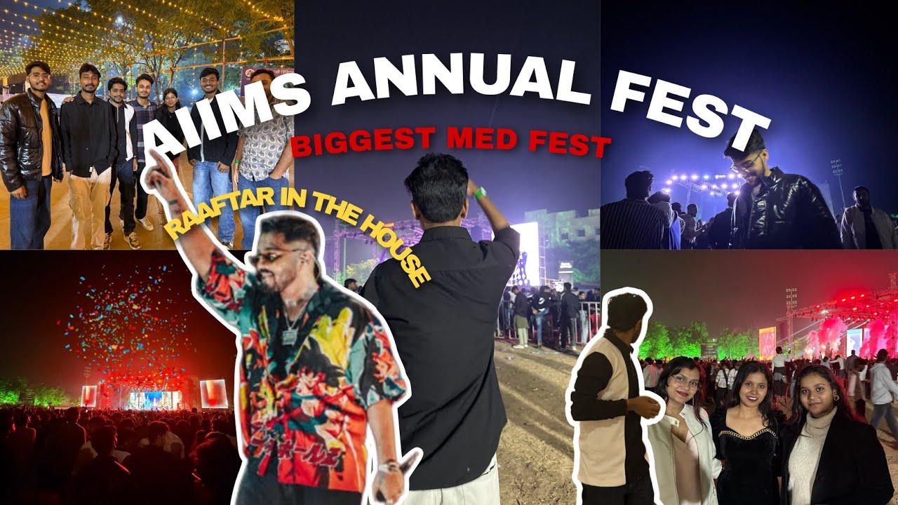 RAAFTAR CONCERT | AIIMS ANNUAL FEST | BIGGEST MED FEST | CONCERT VLOG | RAAFTAR LIVE CONCERT