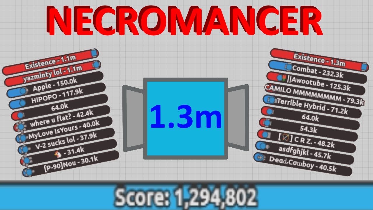 Diep.io | 1.29M Necromancer - Double Million!