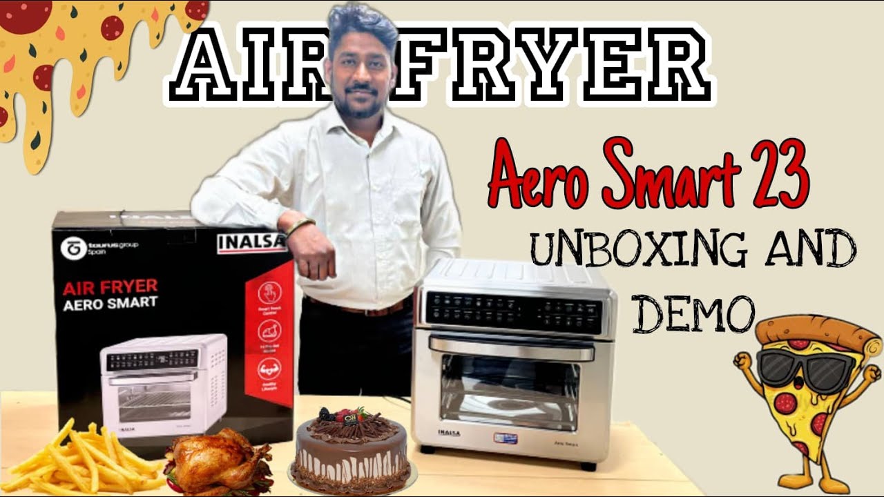 INALSA AERO SMART AIR FRYER 23L LARGE CAPACITY, FULL DIGITAL CONTROL WITH 16 PRESET MANU, 1700 WATT