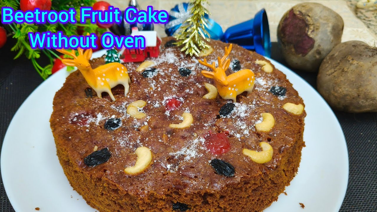 Beetroot Fruit Cake Without Oven|Christmas Special|ഓവനില്ലാതെ ബീറ്റ്‌റൂട്ട് ഫ്രൂട്ട് കേക്ക് ഉണ്ടാകാം