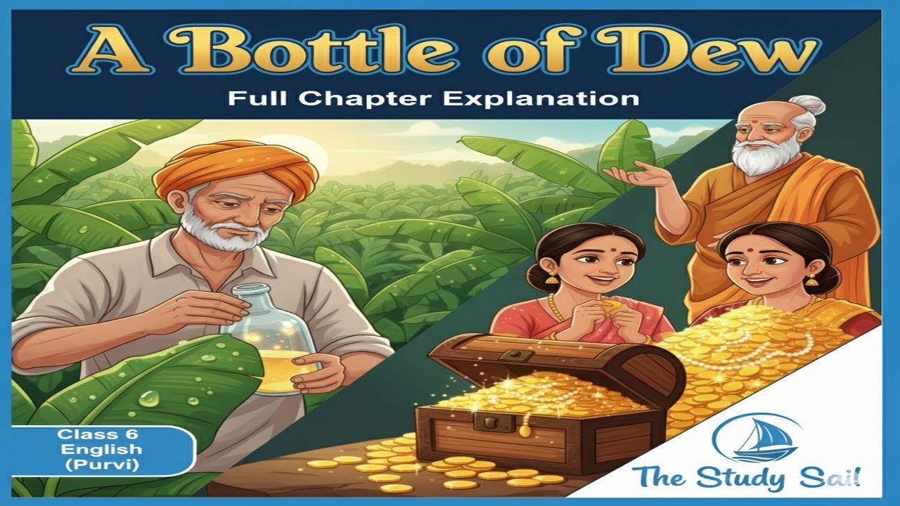 A Bottle of Dew | Class 6 English | Unit 1 Chapter 1 | Bilingual Explanation | PURVI |