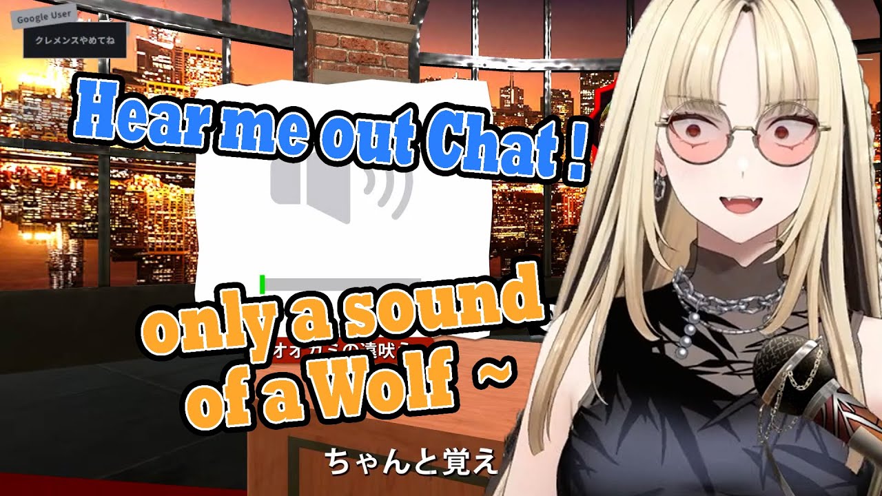 Niko going all out trying to mimic wolf and Peacocok sound but the result turned into a wrong way