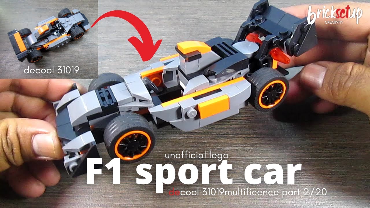 неофициальный lego decool 31019 (спортивный автомобиль F1) часть 2/20
