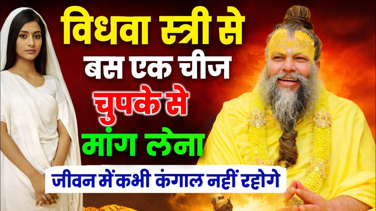 विधवा स्त्री ने चुपके से मांगा बस एक चीज… गुरुजी ने जो कहा सब हैरान रह गए! 😱 #premanandjipravachan 