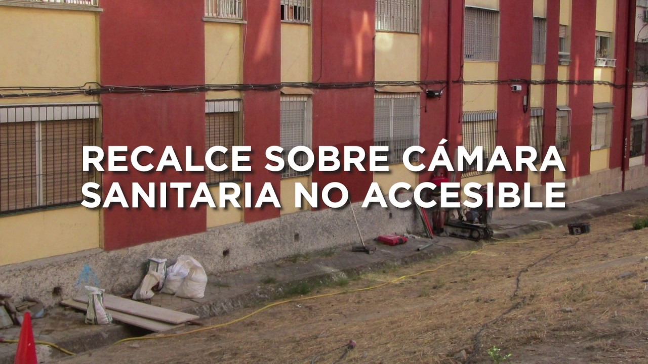 Recalce de cimentación sobre cámara sanitaria no accesible - GeoNovatek
