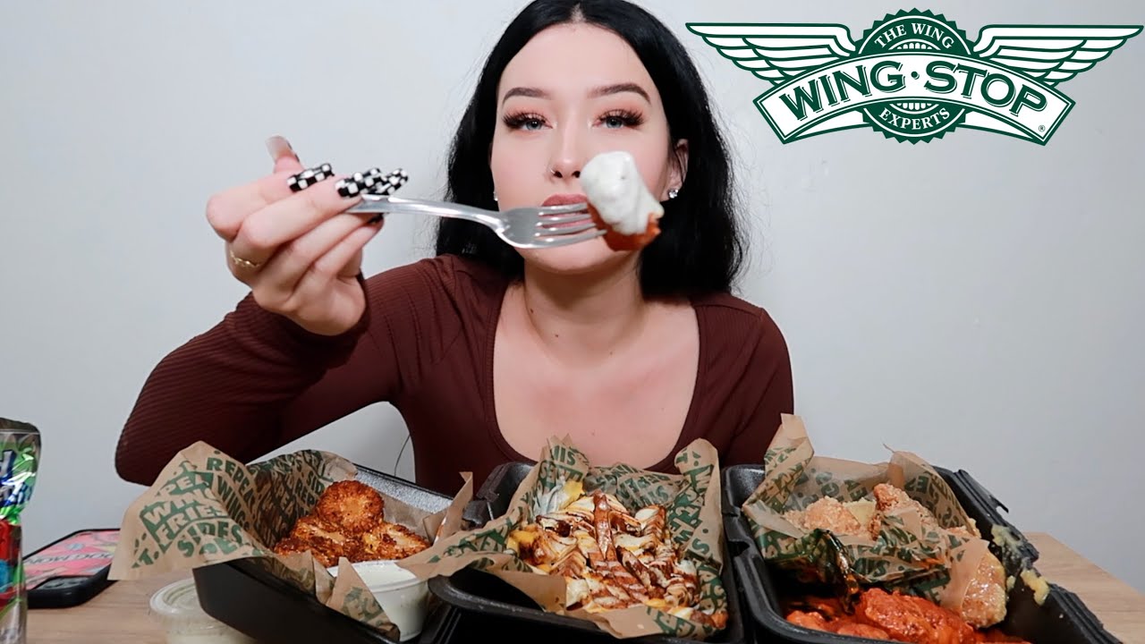 WINSTOP MUKBANG | КРЫЛЫШКИ, КАРТОФЕЛЬ ФРИ ВУДУ И КУКУРУЗА ПО-КАДЖУНСКИ