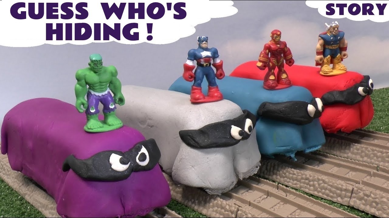 Thomas and Friends Guess The Engine with Superhero Toys