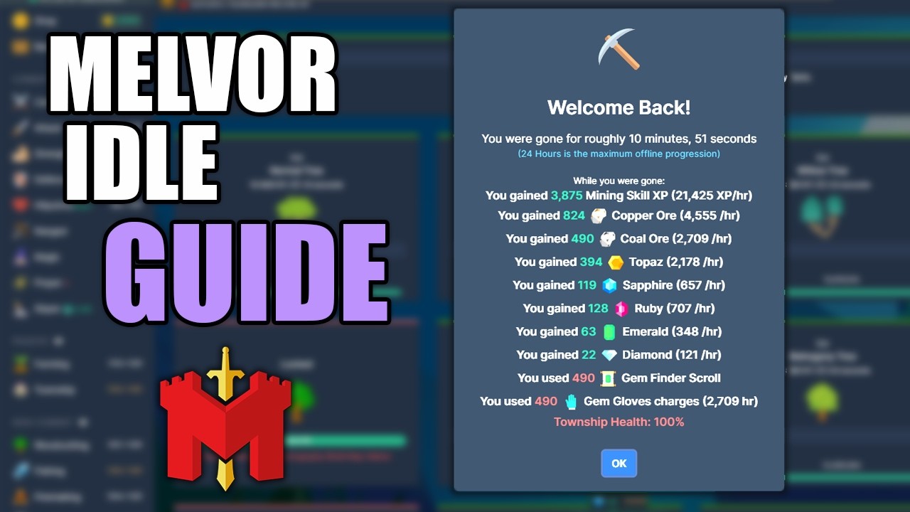 Melvor Idle Quick Beginner Guide :3