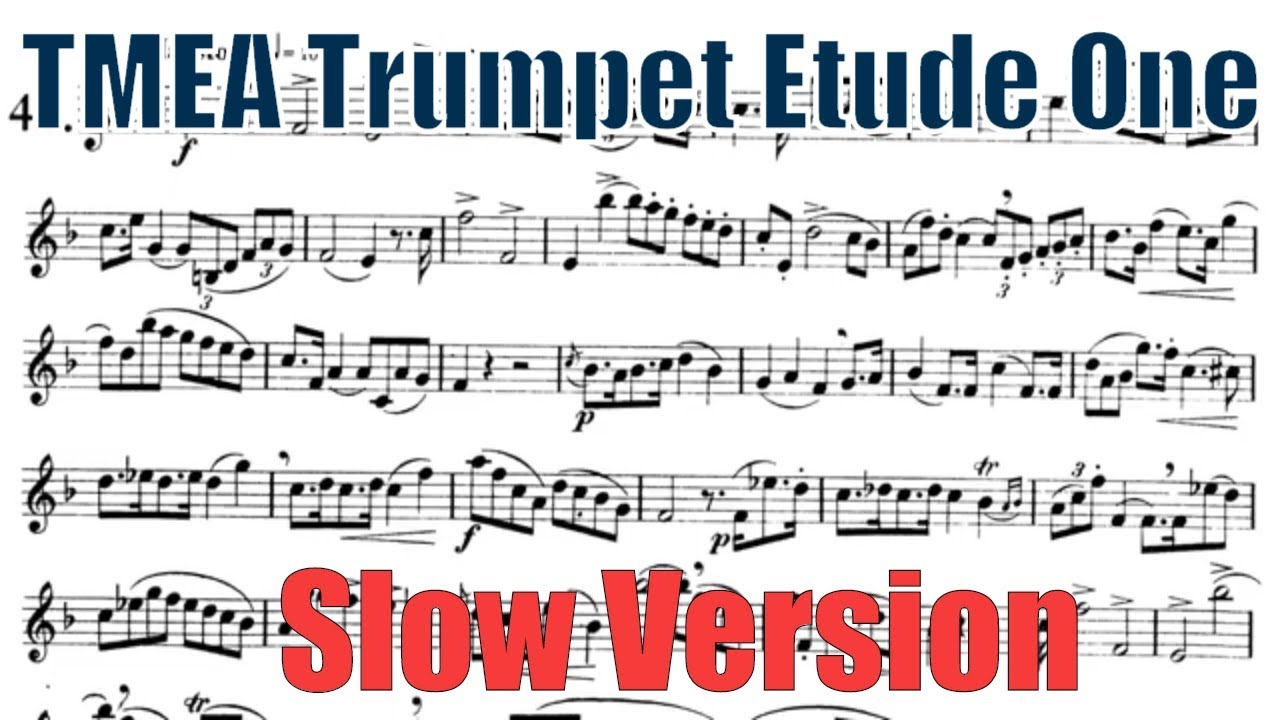 2020 Trumpet Etude 1  (Slow Version) - Texas All State TMEA