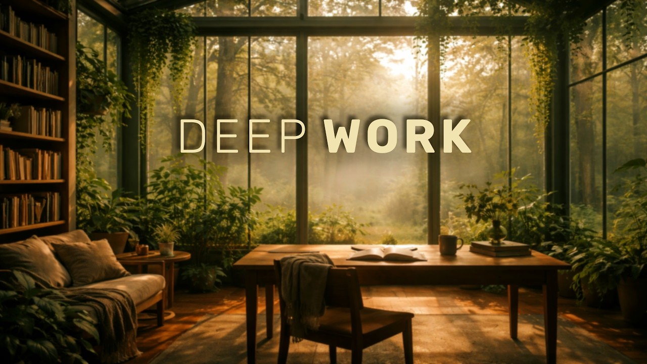Deep Work 🌿 Calm Piano Music for Focus & Productivity | 90 Minutes