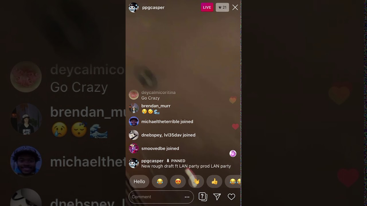 Caspr (ppgcasper) instagram live 3/07/20