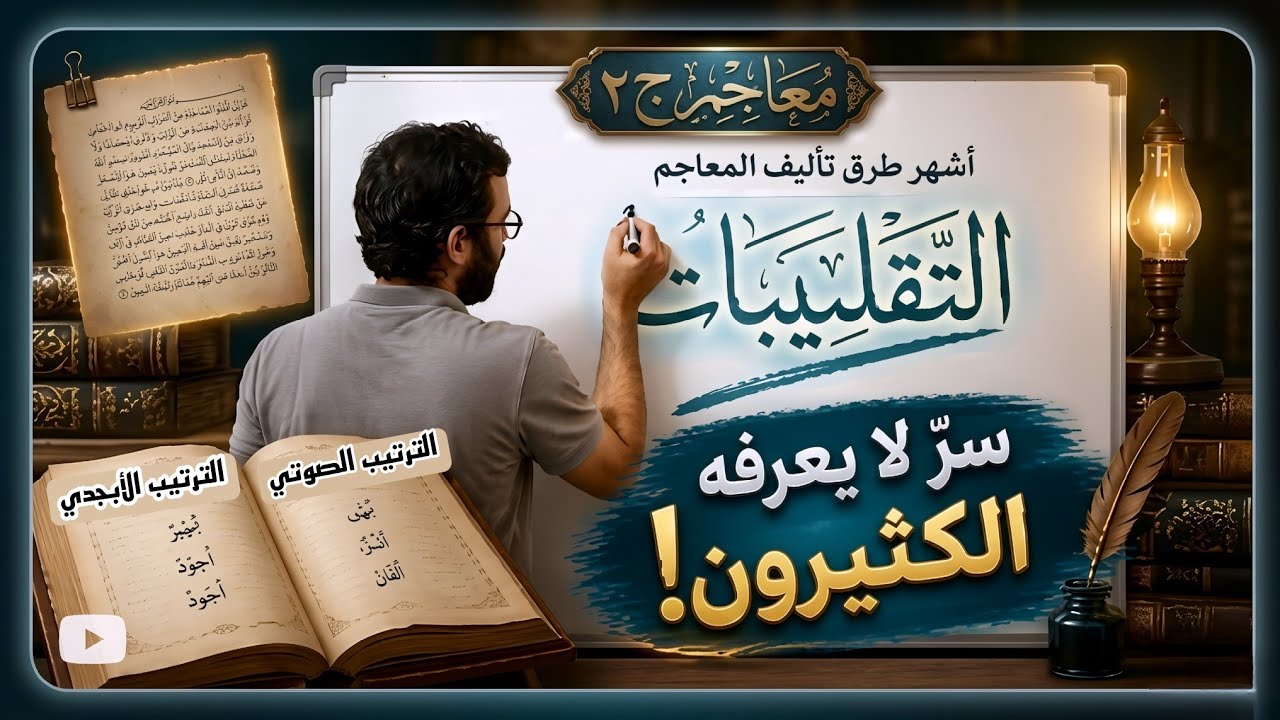 معاجم ٢ ( أشهر طرق تأليف المعاجم)(محاضرة مثرية)