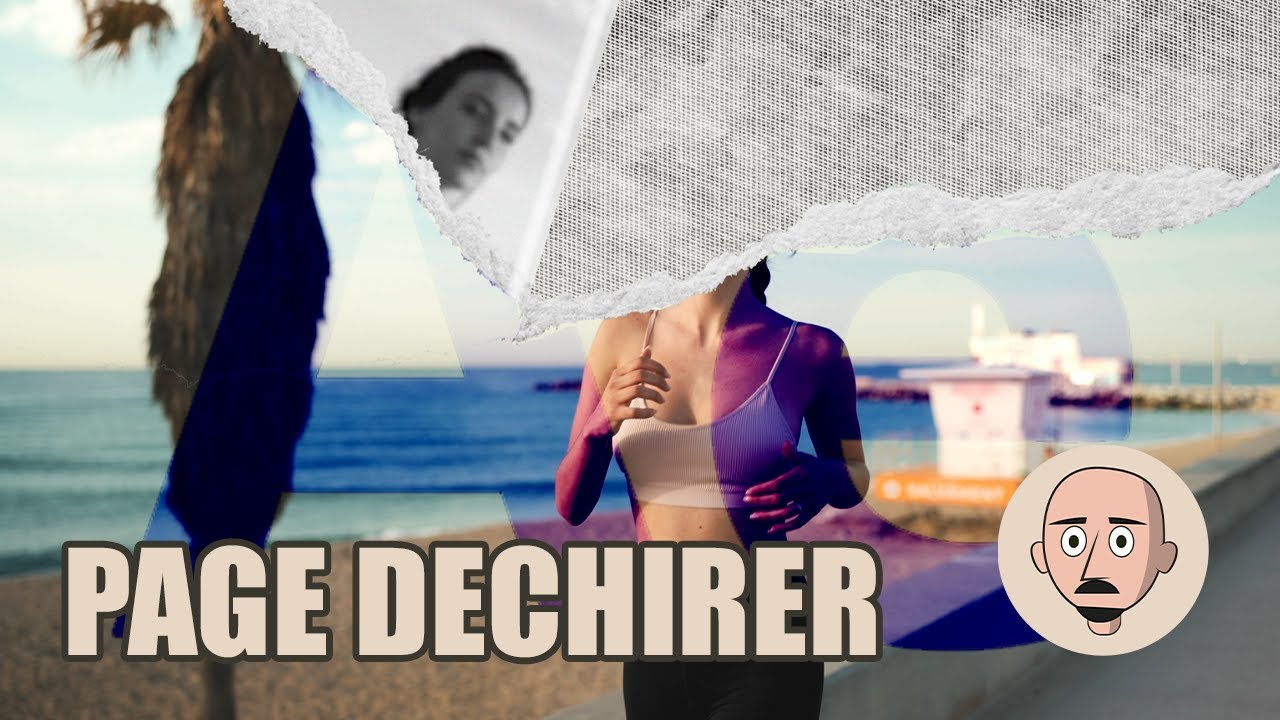 Effet Turn Page / AFTER EFFECT/ Tutoriel En Fran&ccedil;ais / Effect Page D&eacute;chir&eacute;e / Collage