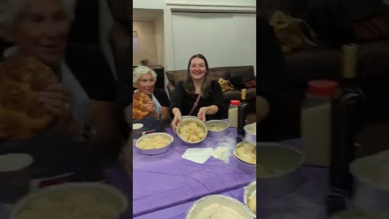 Meet the challah brigade! These women have joined my mom's Rosh Hashanah challah baking workshop