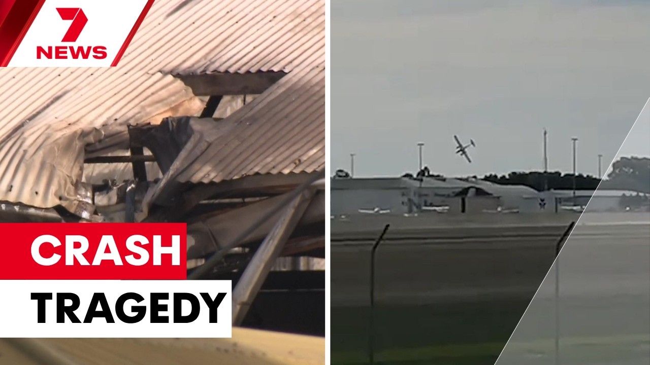 Crash tragedy: No timeline for training flights to resume at Parafield Airport | 7NEWS